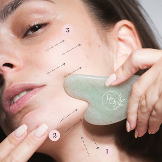 Gua Sha Pro Lift-Outils Visage-Roll On Jade